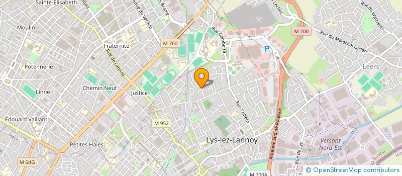 localisation de l'entreprise ENSOI  LYS-LEZ-LANNOY