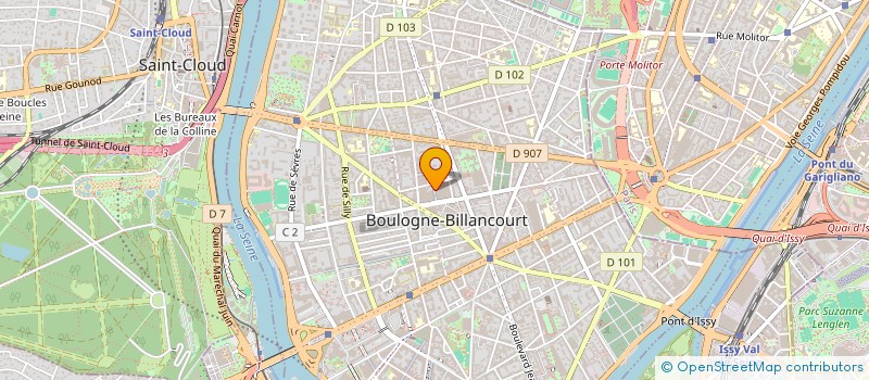 localisation de l'entreprise ENSOLAMA à BOULOGNE-BILLANCOURT