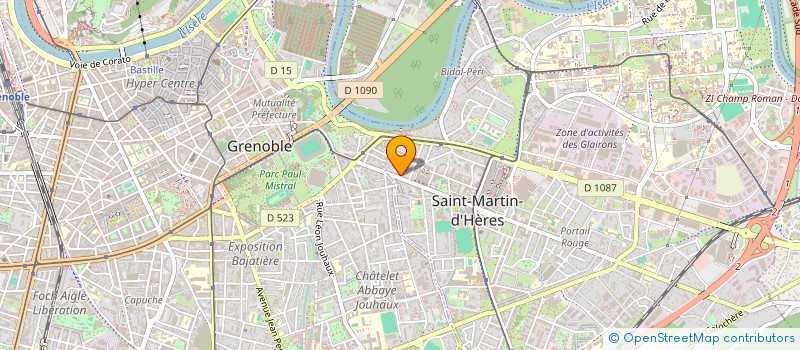 localisation de l'entreprise ENSOLIA VOYAGES à SAINT-MARTIN-D'HERES