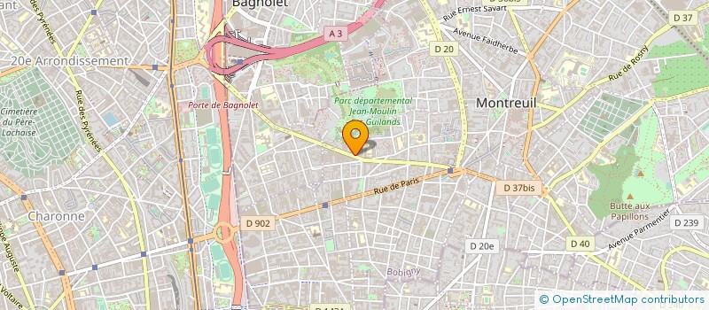 localisation de l'entreprise ENSSOFF à MONTREUIL