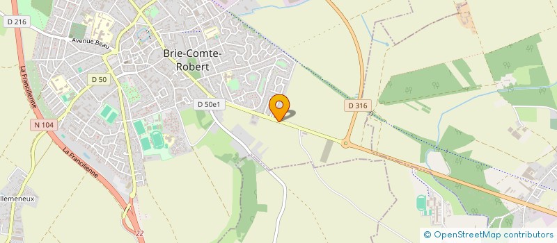 localisation de l'entreprise ENT APPRENANTE EN AGRICULTURE  BRIE-COMTE-ROBERT