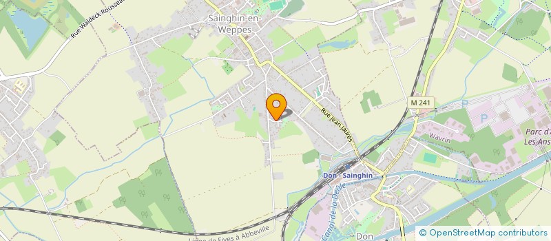 localisation de l'entreprise ENT ARDAENS STEPHANE  SAINGHIN-EN-WEPPES