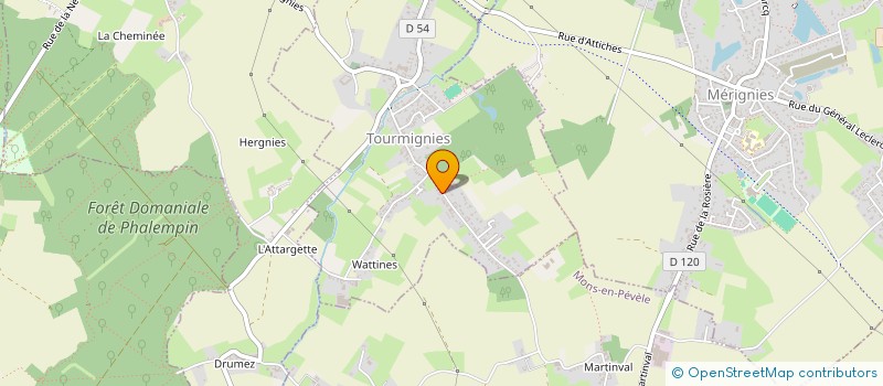 localisation de l'entreprise ENT.AZOULAY à TOURMIGNIES