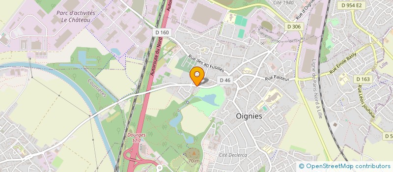 localisation de l'entreprise ENT BATIMENT MANUT TRAV POUR LA PROPRETE à OIGNIES