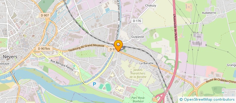 localisation de l'entreprise ENT BERNARD POTIER.ANCIEN.ENT. R.PERROT à NEVERS