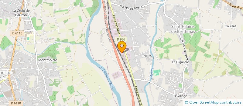localisation de l'entreprise ENT.CANIVET à SAINT-HILAIRE-DE-BRETHMAS
