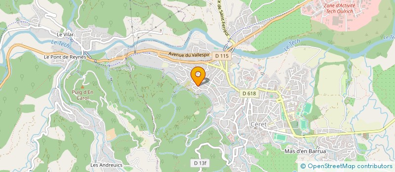localisation de l'entreprise ENT CARLIER à CERET