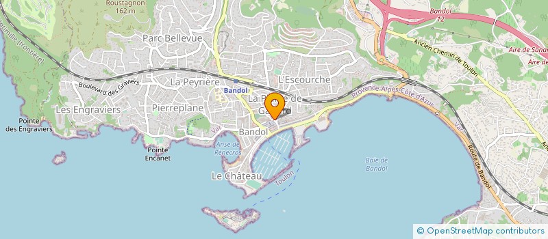 localisation de l'entreprise ENT CHRISTIAN LAPEYRE à BANDOL