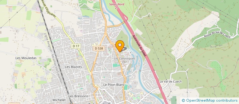 localisation de l'entreprise ENT CONSTRUCTION  SALON-DE-PROVENCE