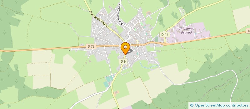 localisation de l'entreprise ENT CUENOT FRERES à LEVIER