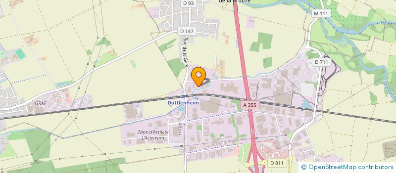 localisation de l'entreprise ENT DE CONSTRUCTION HEYD JEAN JACQUES  ERNOLSHEIM-BRUCHE