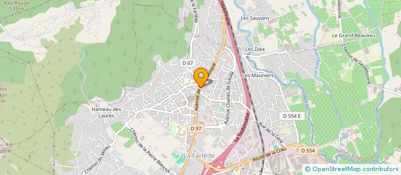 localisation de l'entreprise ENT DE MACONNERIE TOULONNAISE  LA FARLEDE