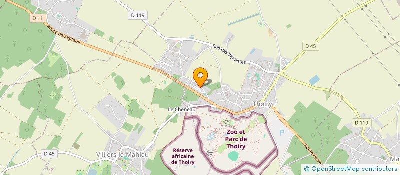 localisation de l'entreprise ENT DE MACONNERIE VAISSIERE-BARBE-HAMEL  THOIRY