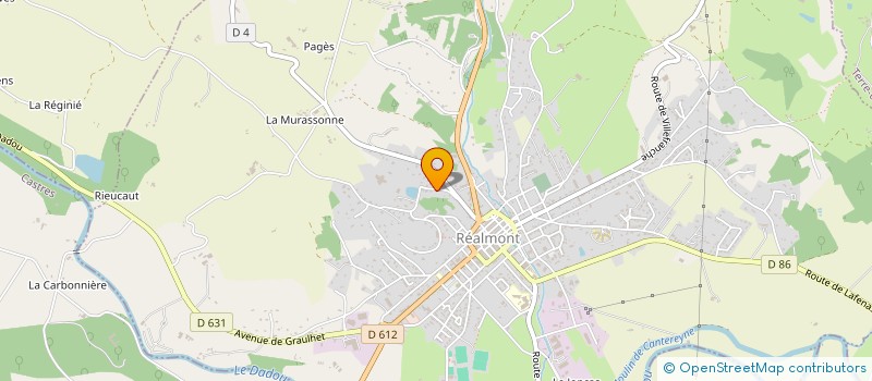 localisation de l'entreprise ENT DE REPARAT ET DE TRAVAUX SPECIFIQUES à REALMONT
