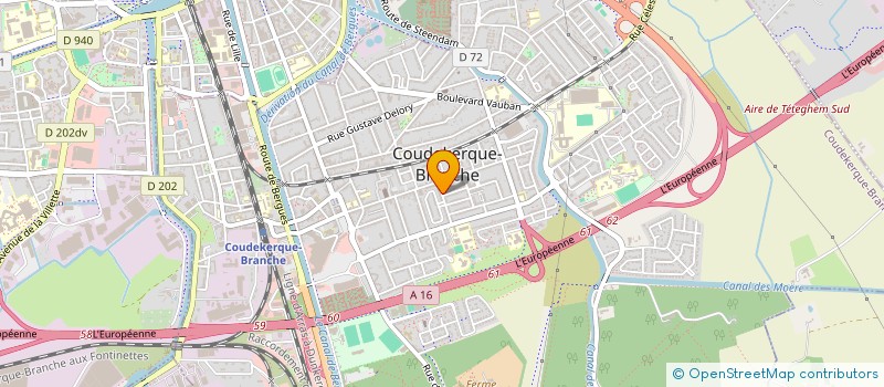 localisation de l'entreprise ENT. DECLERCQ REMI  COUDEKERQUE-BRANCHE