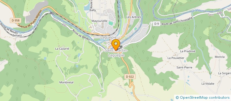 localisation de l'entreprise ENT. DROT  SAINT-MARTIN-LAGUEPIE