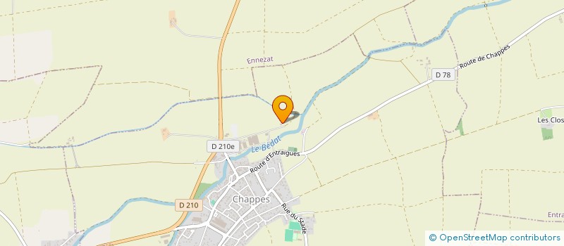 localisation de l'entreprise ENT ELECTRIQUE GOEPFERT  CHAPPES