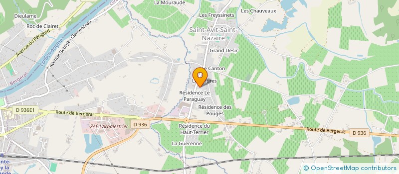 localisation de l'entreprise ENT ESTEVE à SAINT-AVIT-SAINT-NAZAIRE