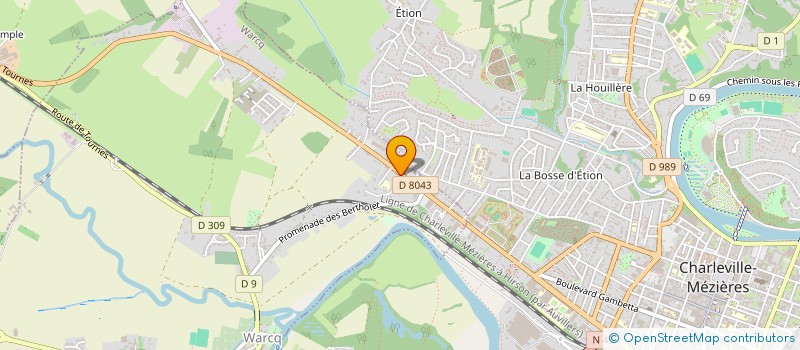 localisation de l'entreprise ENT. FLAHAUT DAPREMONT à WARCQ