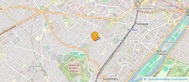 localisation de l'entreprise ENT GEN D'ETU ET REALI DES OUV DU BATIME à SURESNES