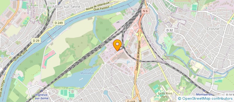 localisation de l'entreprise ENT GEN TERRASSE DEMOLIT TRAVAUX PUBLICS à VIGNEUX-SUR-SEINE