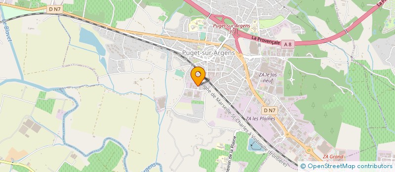 localisation de l'entreprise ENT GEN TRAVAUX ELECTRIQUE SERRADORI CIE à PUGET-SUR-ARGENS
