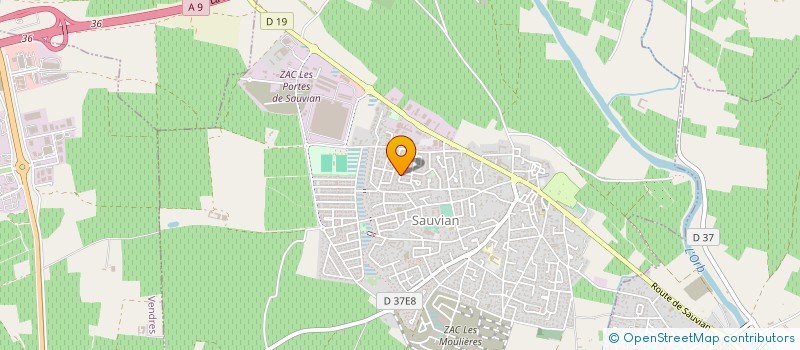 localisation de l'entreprise ENT GENERALE BATIMENT DOS SANTOS à SAUVIAN