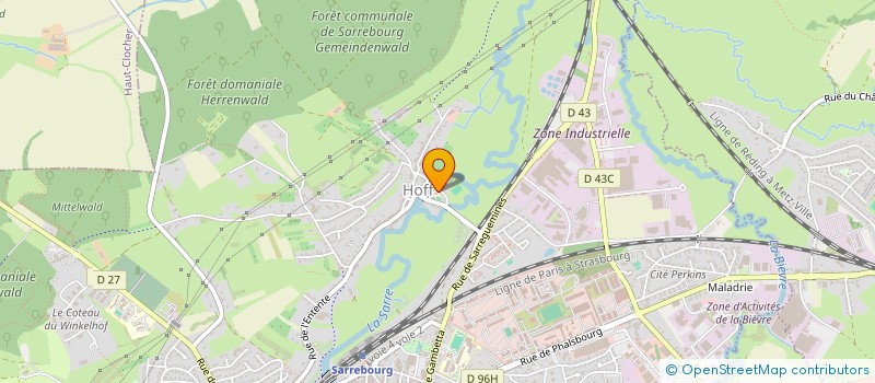 localisation de l'entreprise ENT GENERALE D'ELECTRICITE KLEIN à SARREBOURG