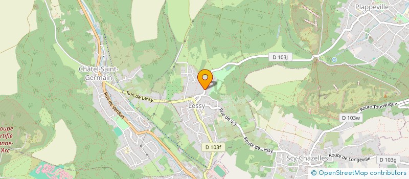 localisation de l'entreprise ENT GENERALE DE PEINTURE JEAN MARIE EHLHARDT STE D'EXPLOITATION DES ETS RAVALEST  LESSY