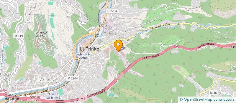 localisation de l'entreprise ENT GENERALE DU BATIMENT à LA TRINITE