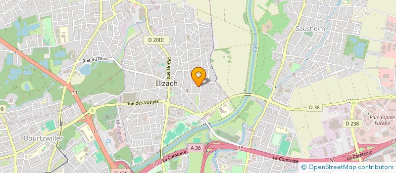 localisation de l'entreprise ENT GENERALE DU BATIMENT PINO DECORS  ILLZACH