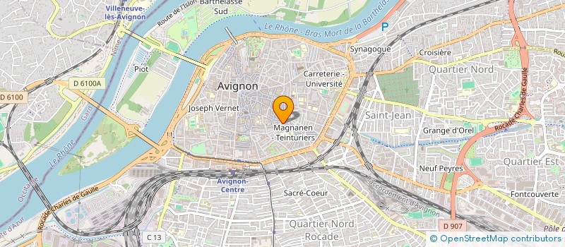 localisation de l'entreprise ENT GENERALE MACONNERIE MENUISERIE BATIM à AVIGNON
