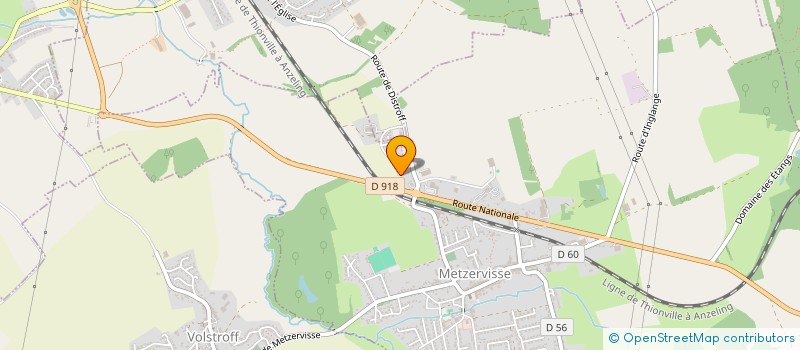 localisation de l'entreprise ENT. GEORGE  METZERVISSE