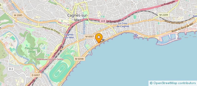 localisation de l'entreprise ENT INDUSTRIELLE CONSTRUCTION à CAGNES-SUR-MER