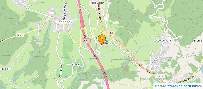 localisation de l'entreprise ENT. LABRO  COPPONEX