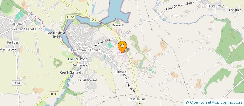 localisation de l'entreprise ENT. LE FAOU à LA ROCHE-JAUDY