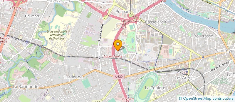 localisation de l'entreprise ENT. MAHERAULT  TOULOUSE
