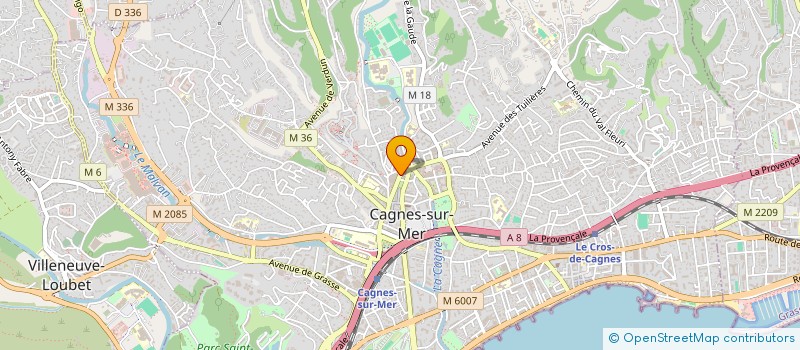 localisation de l'entreprise ENT MERIDIONALE PLOMBERIE CLIMATISATION à CAGNES-SUR-MER