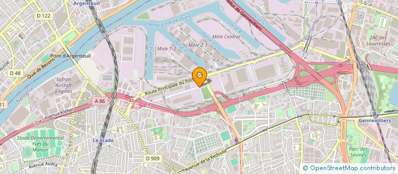 localisation de l'entreprise ENT PARISIENNE ENLEVEMENT ET SERVICES à GENNEVILLIERS