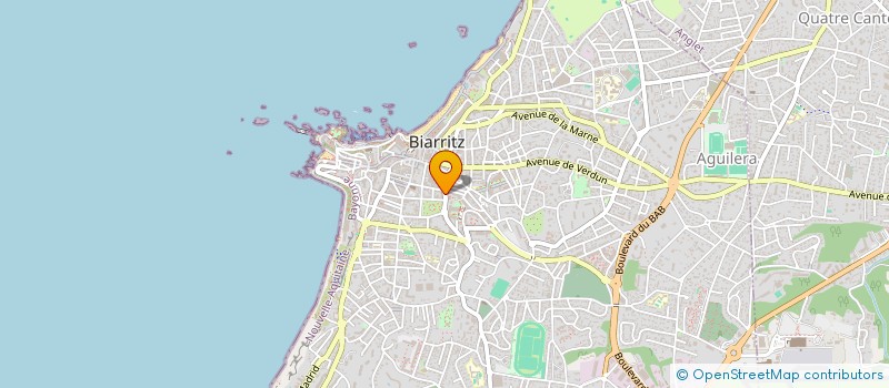 localisation de l'entreprise ENT PEINT RESTAURATION IMM ARTS TECH ANC  BIARRITZ