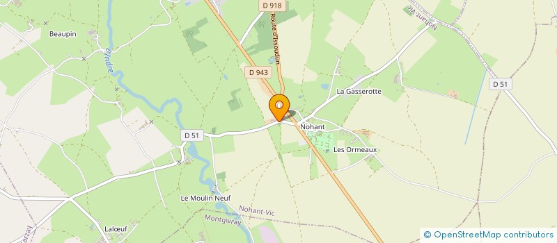 localisation de l'entreprise ENT.PIERRE ROBERT à NOHANT-VIC