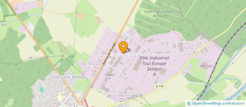 localisation de l'entreprise ENT PLATRERIE à TOUL