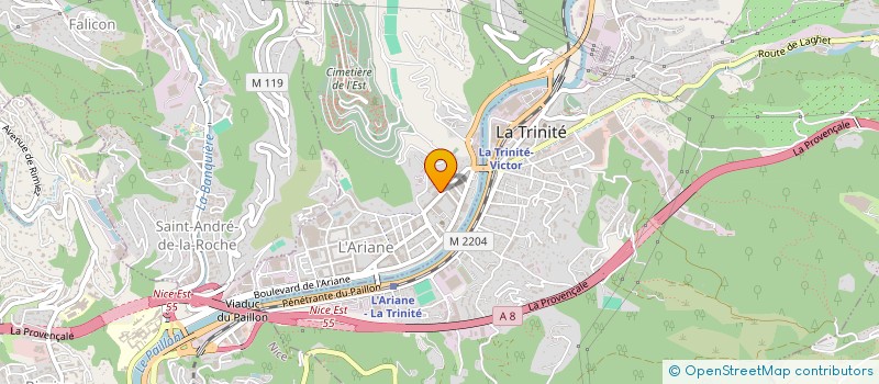 localisation de l'entreprise ENT PROTECTION AZUREENNE MONDIALE SECURI à NICE