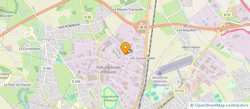 localisation de l'entreprise ENT. R. MORICE à ALENCON