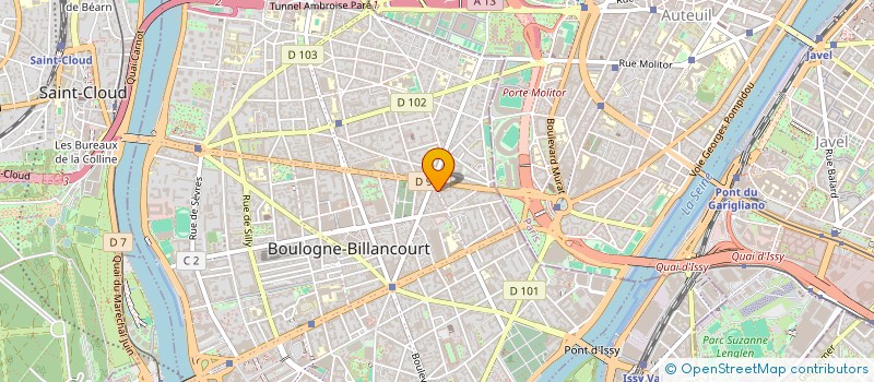 localisation de l'entreprise ENT RABOT à BOULOGNE-BILLANCOURT