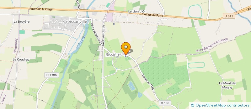 localisation de l'entreprise ENT. RIFFAUD QUENTIN  MERY-BISSIERES-EN-AUGE