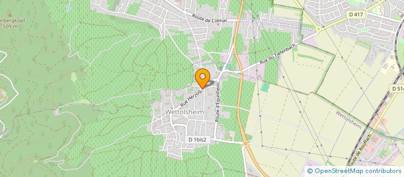 localisation de l'entreprise ENT'ROCK  WETTOLSHEIM