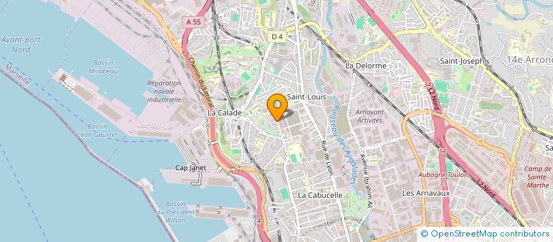 localisation de l'entreprise ENT SAB à MARSEILLE