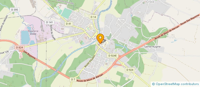 localisation de l'entreprise ENT SPORTIVES OMNISPORTS CARCEN PONSON  CARCEN-PONSON