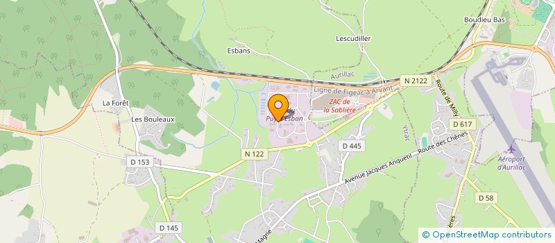 localisation de l'entreprise ENT. TEULIERE à YTRAC